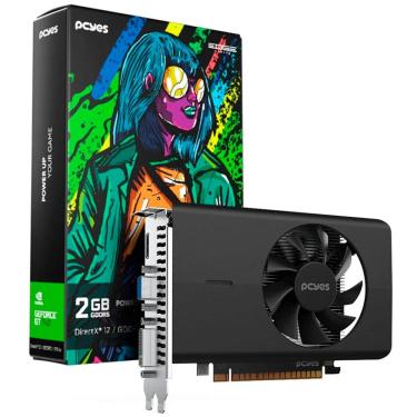 Imagem de Placa de Vídeo Pcyes Nvidia Geforce GT740 Projeto Edge, 2GB GDDR5,128-bit, VGA, HDMI e DVI, Single Fan - PVGT740GB2PE
