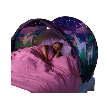 Imagem de Tenda De Sonho Infantil Dobrável Com Luz, Bolso De Armazenamento, Cama