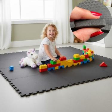 Imagem de Kit 12 Placa EVA 50x50 10mm Tapete Tatame Manta Piso Emborrachado Acad