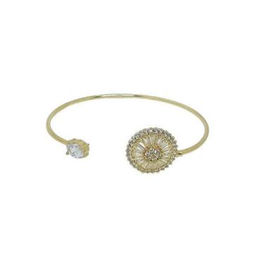 Imagem de Bracelete com Extremidade Pizza Banhado a Ouro - Semijoias - VIDIÈ