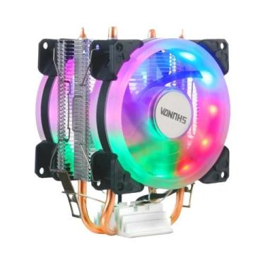 Imagem de Cooler De CPU AMD Intel Com 2 Tubos De Calor Para Processadores AM4 LG