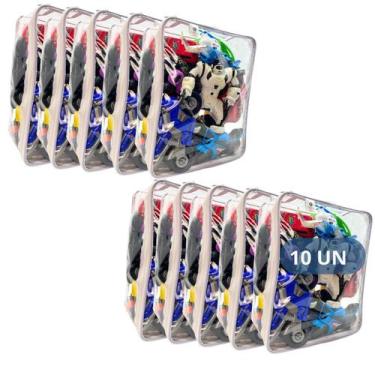 Imagem de Kit 10 Organizadores de Brinquedos PVC bubag Transparente Tamanho G, B
