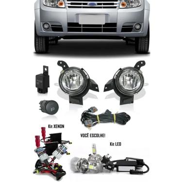 Imagem de Kit Farol de Milha Neblina Ford Fiesta 2008 2009 2010 2011 + Kit Xenon 6000K 8000K ou Kit Lâmpada Super LED 6000K