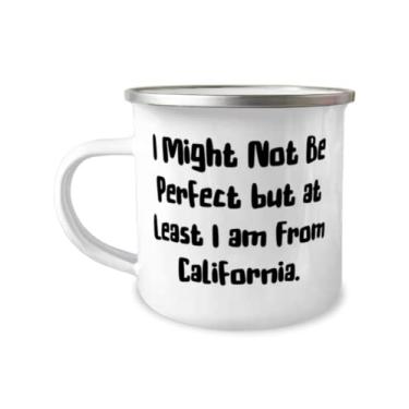 Imagem de Reutilizável California Gifts, I Might Not Be Perfect But at Least I am From California, Epic Caneca de acampamento de 355 ml para de