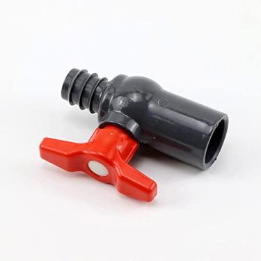 Imagem de 20mm OD Mangueira Barb para 25mm ID Socket PVC válvula esférica Adaptador de encaixe de tubo Conector de água para irrigação de jardim Aquário Aquário tanque de peixes, como imagem, h