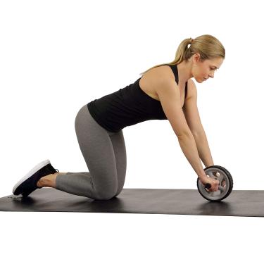 Imagem de Sunny Health & Fitness Rolo de roda para treino abdominal para exercícios abdominais - Nº 003, preto