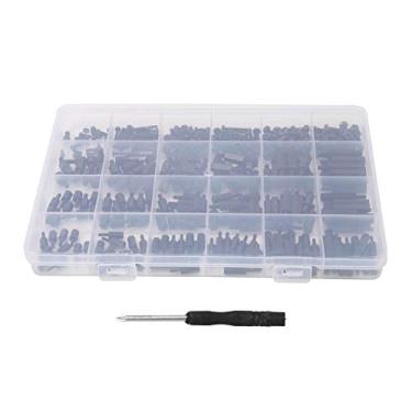 Imagem de Kit espaçador sextavado de nylon 360 peças, M2/M2.5/M3 macho fêmea parafuso porca sortido para PCB, placas de máquina, isolamento e à prova d'água