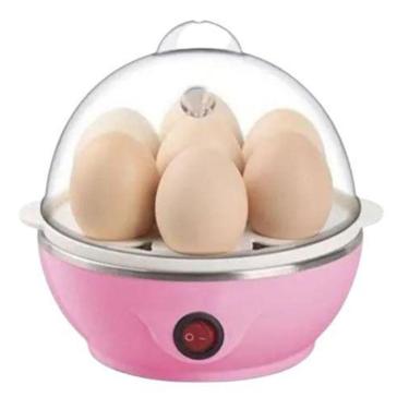 Imagem de Maquina De Cozinhar Ovos Eletrica 110V Vapor - Rosa