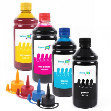 Imagem de Kit 4 Tintas Para Impressora L4260 500ml Inova Ink