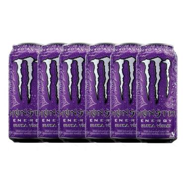 Imagem de Kit 6 Energético Monster Energy Ultra Violet 473ml
