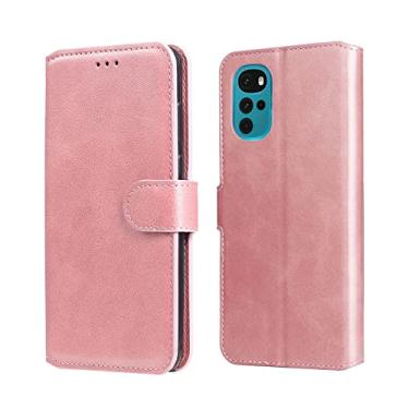 Imagem de For Motorola Moto G22 Classic Texture Flip Leather Phone Case