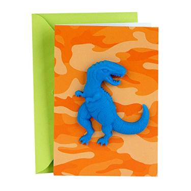 Imagem de Hallmark Cartão de aniversário de assinatura para meninos (T Rex)