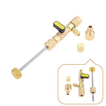 Imagem de Removedor de núcleo de válvula R410A R22 e instalador com duas dimensões SAE 1/4 e 5/16 Porta Ferramentas de reparo de linha de ar condicionado para sistema R404A R407C R134A R32 HVAC