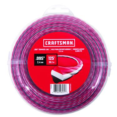 Imagem de Craftsman SBD CMXGZAM010044 Equipamento original 0,241 cm Diâmetro x 38 m Linha de aparador torcida longa, vermelha