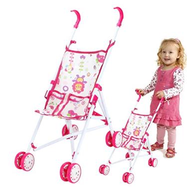 Imagem de Brinquedo de carrinho de bebê | carrinho de bebê realista - Carrinho de brinquedo com estrutura dobrável e cinto de segurança, carrinho de carrinho de boneca, brinquedos de presente para jogo Aocate