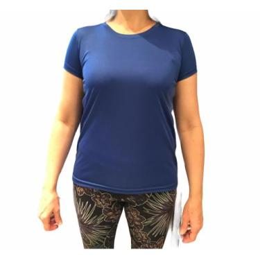 Imagem de Camiseta Dry Fit Feminina Fitness 100% Poliester Academia Treino Corri