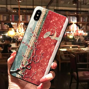 Imagem de Capa de telefone Cidade Proibida estilo chinês para iPhone XS MAX XR X 8 7 Plus 11 12 13 14 Pro Max Capa traseira em relevo, 3, para oppo R15 dream