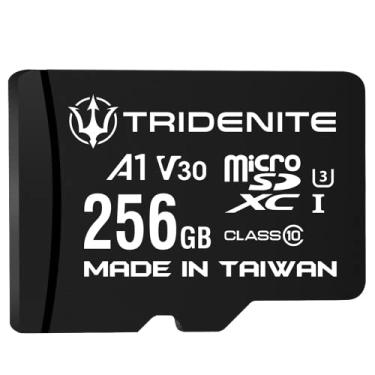 Imagem de TRIDENITE Cartão de memória microSDXC de 256 GB + adaptador SD com desempenho de aplicativo A1, V30 UHS-I U3 4K