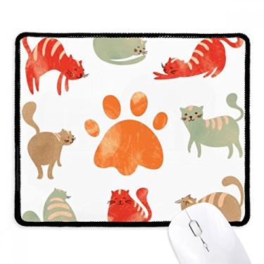 Imagem de Mousepad de borracha para jogos com borda costurada para gatos fofos