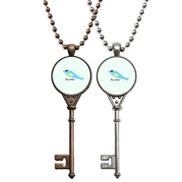 Imagem de OFFbb-USA Fly Fish Foguetes Art Deco Presente Fashion Chaveiro Pingente Joias Decoração Casal