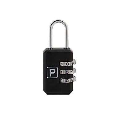 Imagem de Bloqueio de senha de liga de zinco, trava de senha em 3 posições, adequado para academia, esportes, armários escolares e funcionários, ao ar livre – Fácil de definir sua própria combinação