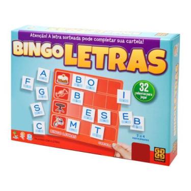 Jogo Binguinho de Letras Pais e Filhos