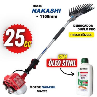 Imagem de Equipamento de Derriçar Café Nakashi Com Motor Nakashi NK270 25cc á Gasolina Braço de 1...
