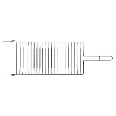 Imagem de Grelha para Churrasco 56x18,2 cm em Aço Inox Tramontina