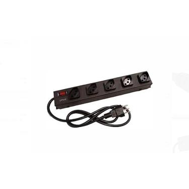 Imagem de Filtro De Linha 5 Tomadas Bivolt Case Metálica Upsai FM-5T