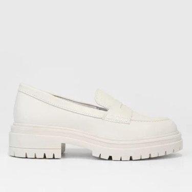 Imagem de Sapato Bottero Mocassim Feminino em Couro Atanado Gelo 342202-4-Feminino