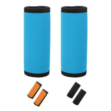 Imagem de capa de alça de mala de neoprene retangular macia caixa de bagagem capa de alça de porta de carro alças de alça de viagem etiquetas de viagem para mala(Blue), Capa de alça de mala,