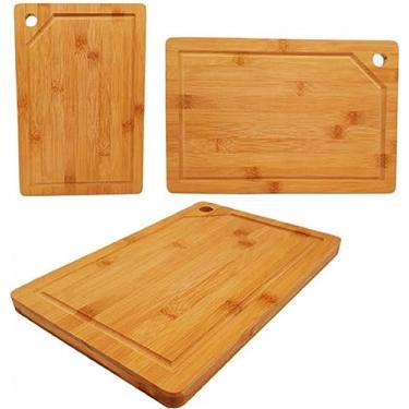 Imagem de Tabua de Bambu Carne Madeira Churrasco Grande Legumes 40X30 Bamboo