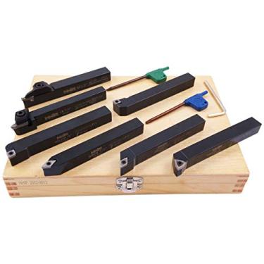 Imagem de HHIP 2002-0013 7 Piece 1/2 Inch Indexable Cut Off & Turning Tool Set