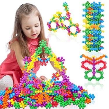 Imagem de FASTSPOK Building Blocks, 500 Peças Kids STEM Building To