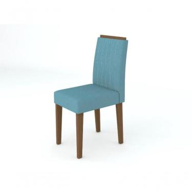Imagem de Conjunto 2 Cadeiras Ana Imbuia/animale Azul - New Ceval
