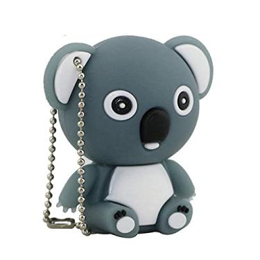 Imagem de 8 GB Animal Koala Forma USB Flash Drive U Disk USB 2.0 Dados USB Flash Disk Memory Stick Pen Drive Dispositivo de Armazenamento USB Disco Flash de Armazenamento Externo (Cinza)