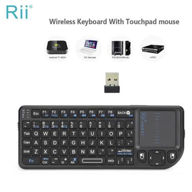 Imagem de RII X1 Mini Wireless Keyboard 2.4GHz  com rato tocante e controle remoto. Mini Wireless Keyboard -