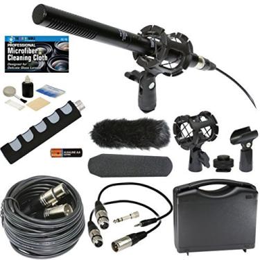 Imagem de Microfone de transmissão avançado profissional e acessórios para câmeras de vídeo Canon VIXIA HF R800 R700 R600 R500 R80 R70 R60 R50 R82 R72 R62 R52