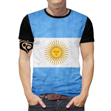 Imagem de Camiseta Argentina Plus Size Buenos Aires Masculina Blusa - Alemark