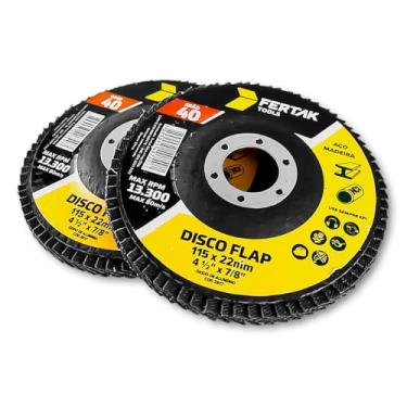 Imagem de Disco Flap 4-1/2 Polegada, Fertak, 115 mm