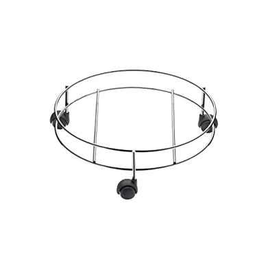 Imagem de Suporte para Botijão de Gás em Aço Cromado com Rodas CR513 Utimil