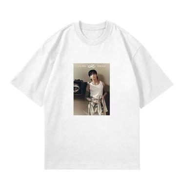 Imagem de Camiseta Jungkook Solo Golden Photo Print K-pop Merchandise Support para fãs de Jeon Jung-kook, Branco A, XXG