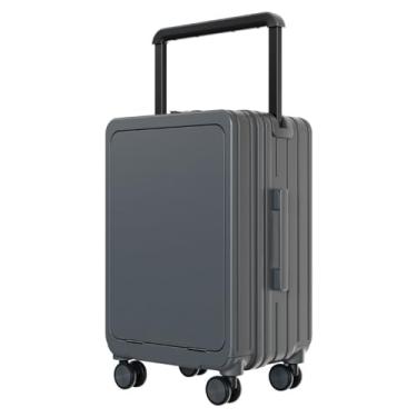 Imagem de Mala rígida expansível, leve com rodízios silenciosos, com rodízios silenciosos e zíperes impermeáveis selados, com interface USB, mala de carrinho larga, adequada para viagens e viagens de negócios,