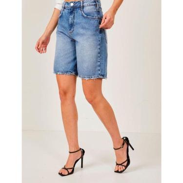 Imagem de Bermuda Jeans Barra Feita Com Puidos Base Joana Colcci