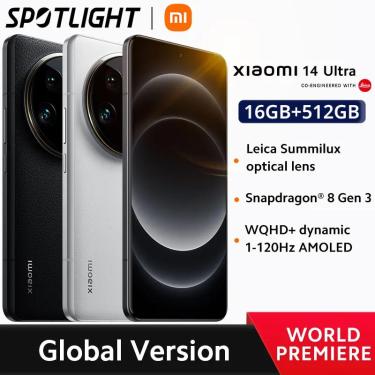 Imagem de Xiaomi-14 Ultra Smartphone  Versão Global  Snapdragon  Estreia MundialSistema de câmera Leica Quad