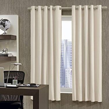 Imagem de Cortina Corta Luz PVC Com Ilhós Bella Janela 260x170 cm Marfim