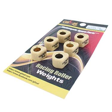 Imagem de Glixal 16 x 13 mm de alto desempenho de polígonos variadores deslizantes, peso de rolo deslizante de corrida 139QMB GY6 50cc - 100cc Scooter Moped ATV (8 gramas)