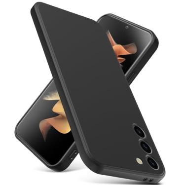 Imagem de YSLBWLE Capa para Samsung Galaxy S23, capa fina de silicone líquido, à prova de choque, capa de telefone fina para Samsung Galaxy S23, capa protetora de câmera de corpo inteiro - preta 2-sam s23-01