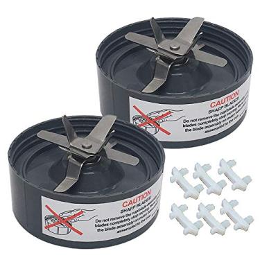 Imagem de Joystar 2 peças de reposição atualizadas da lâmina extratora Cross Pro com tapete de borracha, compatível com o liquidificador NutriBullet NB102 série 900w e NB101/NB101B/NB101S série 600W