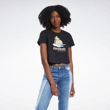 Imagem de Camiseta Manga Curta Grafismo  Reebok Feminina-Feminino